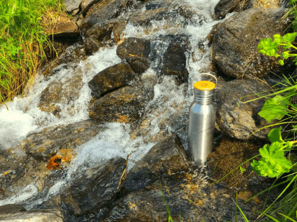 Trinkwasserbrunnen um Plastik zu vermeiden