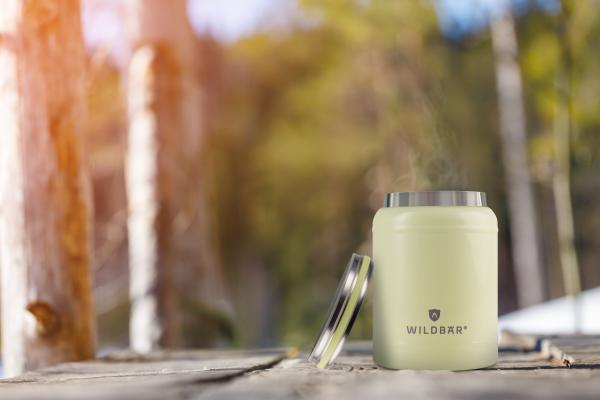 Thermos-Lunchbowl hellgrün 420 ml - Rostfreier Edelstahl Behälter - Auslaufsicher und BPA-frei – Bild 2
