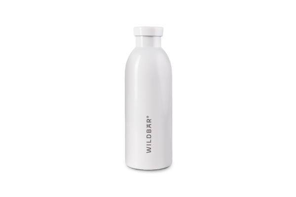 Thermos-Flasche weiß 500 ml - Edelstahlflasche, auslaufsicher für Büro, Sport, Wandern oder Schule - BPA und plastikfrei