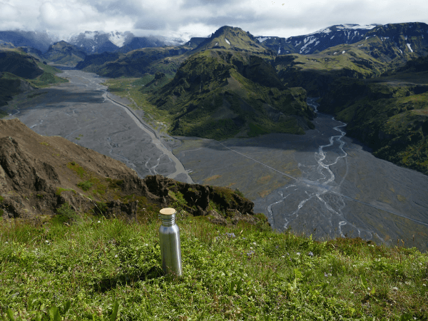 Island Landschaft WILDBÄR® Trinkflasche
